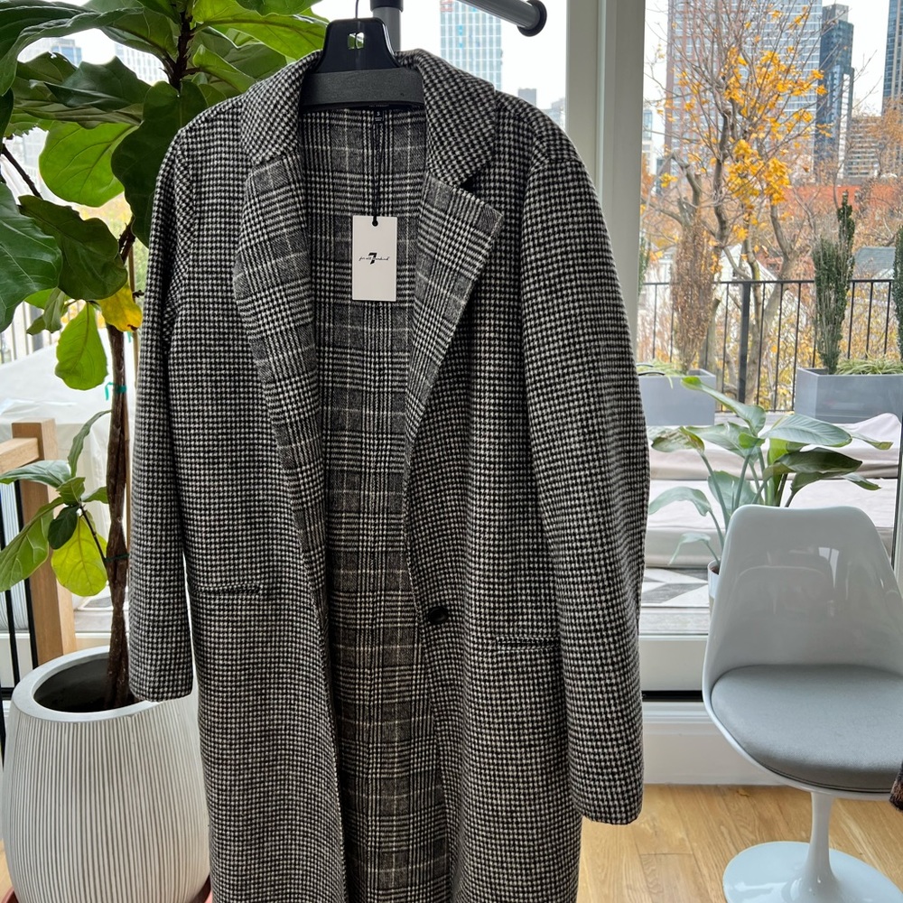 Houndstooth Coat- wool - Picture 5 of 6
